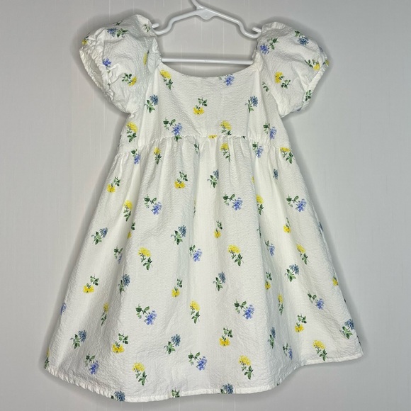 Janie and Jack Other - Janie And Jack The Posy Perfect Dress White Floral Seersucker Spring 2T
